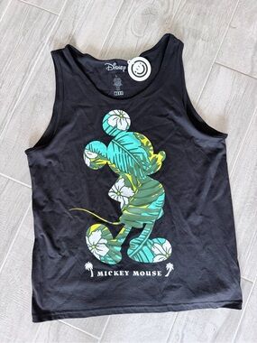 Disney NEFF Mickey Mouse Men’s Black Tropical Print Tank